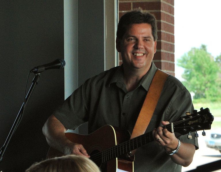 James Dahl at the Viking Lakes Winter Skolstice Warming Haus - Parkbench