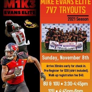 Mike Evans Elite 7v7 Tryouts - Parkbench