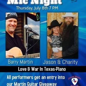 Open Mic Night At Love And War In Texas Plano Parkbench