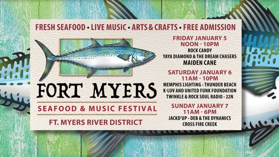 2023 Fort Myers Seafood & Music Festival Parkbench