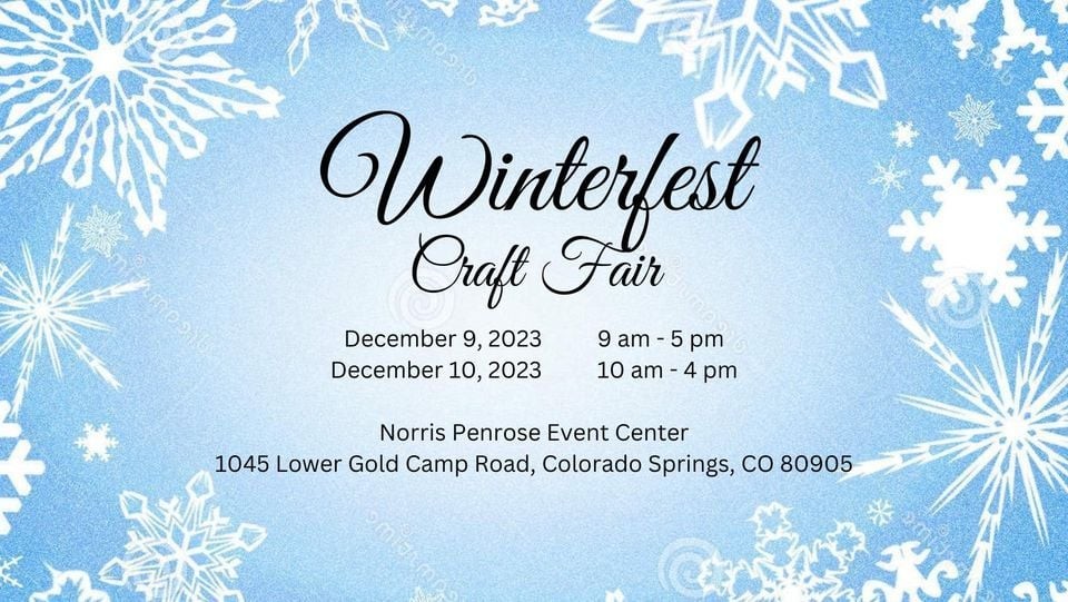 2023 Winterfest Craft Fair Parkbench