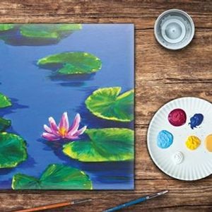 Simply Monet In Studio Paint Class Parkbench