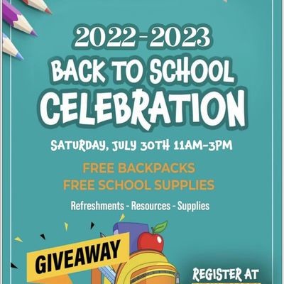 2022-2023 Back To School Celebration - Parkbench