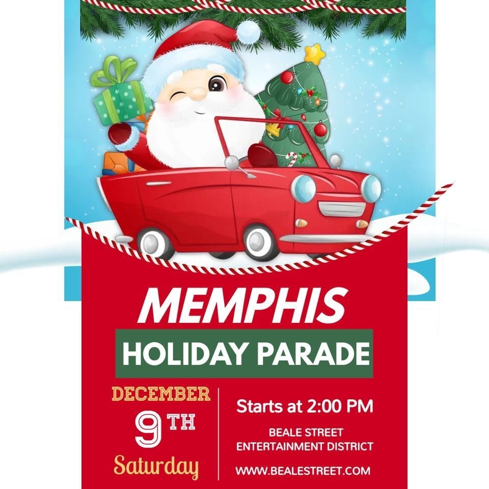 2023 Memphis Holiday Parade Parkbench