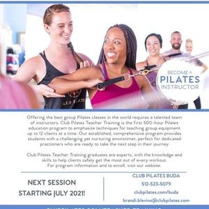 Club Pilates Buda Teacher Training - Parkbench