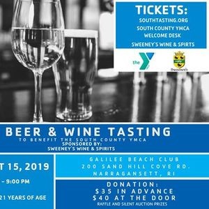 South County Ymca Beer Wine Tasting Parkbench