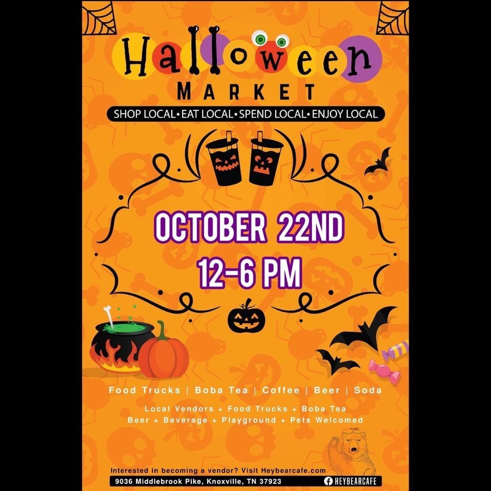 Halloween Artisan Market @ Hey Bear Cafe! - Parkbench