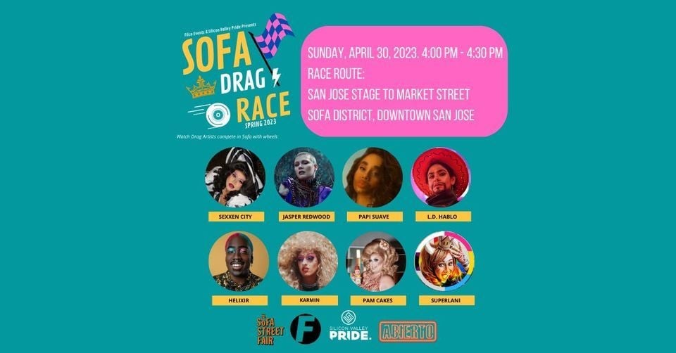 Sofa Drag Race 2023 at Sofa Street Fair Parkbench