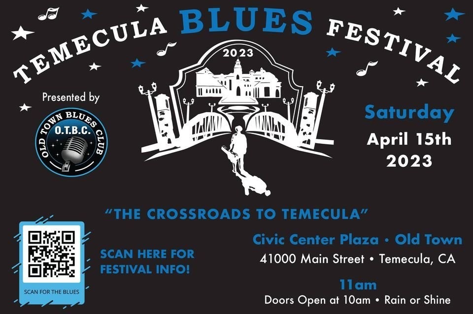 THE TEMECULA BLUES FESTIVAL 2023! TICKETS SOLD ON EVENTBRITE! Parkbench