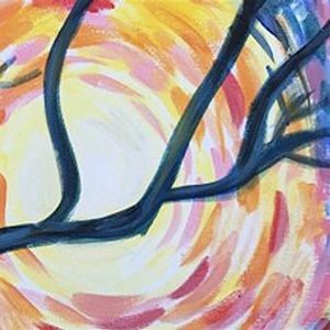Paint And Sip Winter Solstice Parkbench