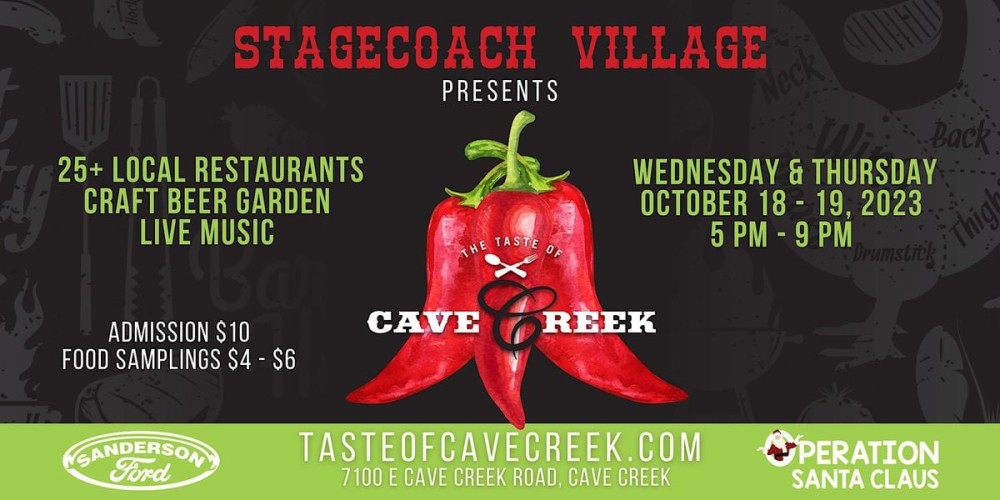 Taste of Cave Creek Parkbench