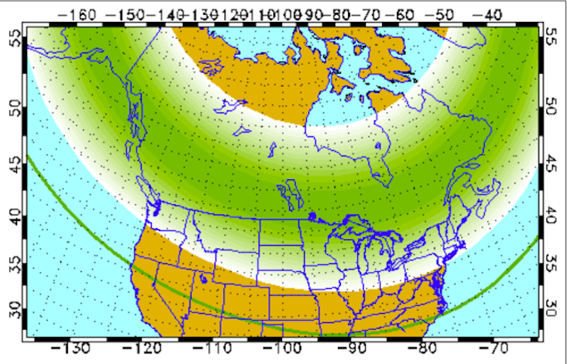 Northern Lights July 2025 Map Canada Matt Baker