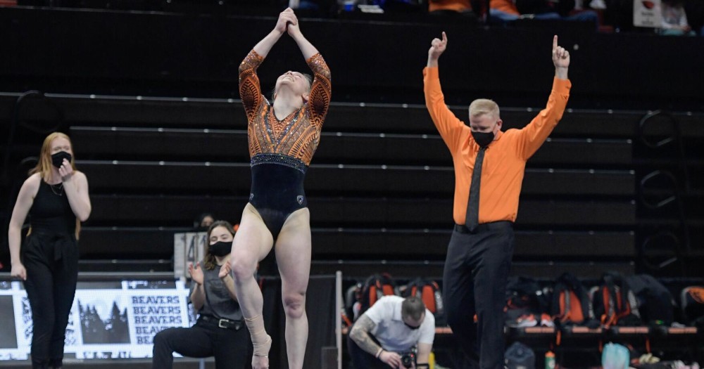 OSU gymnastics: Carey perfect again, this time on floor exercise ...