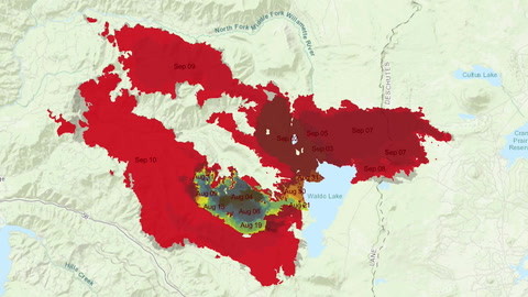 ️ WATCH: Video of Cedar Creek Fire map shows daily growth - Parkbench