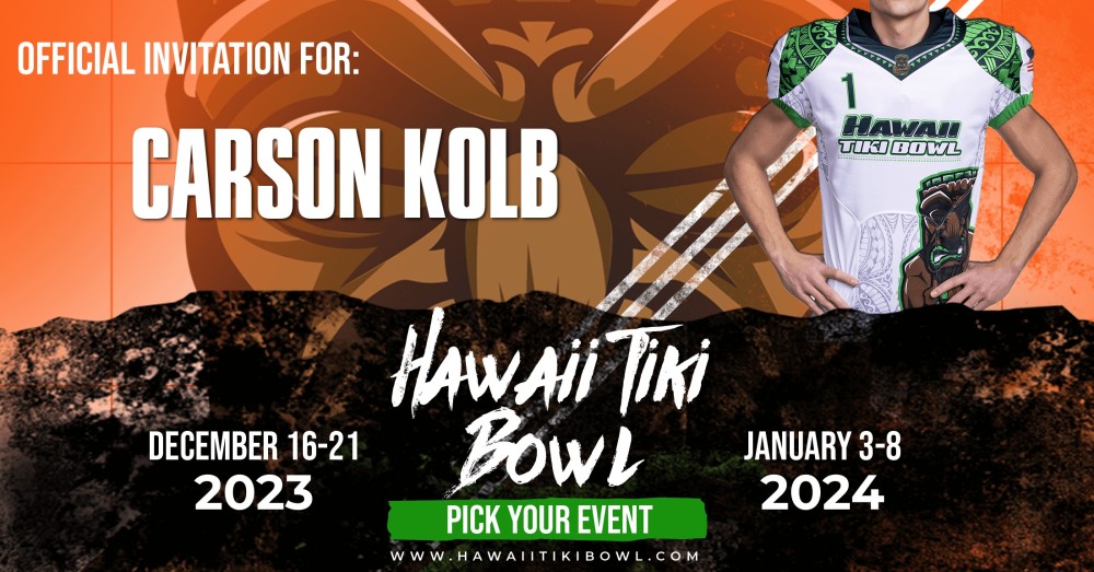 Class of 2024 Hawaii Tiki Bowl Parkbench