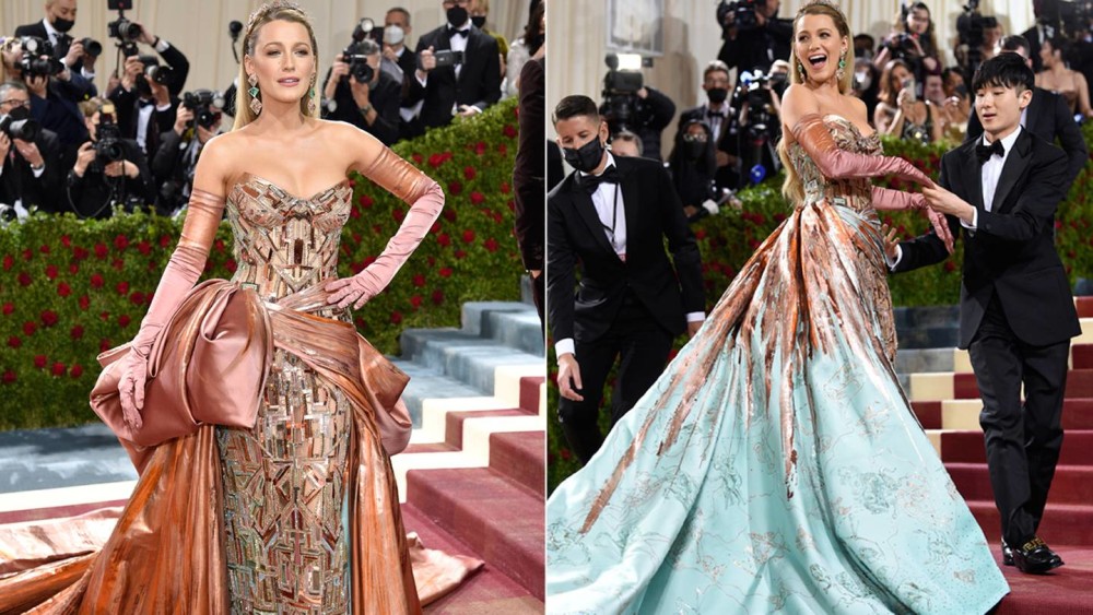 Met Gala 2022: Blake Lively stuns in color-changing gown - Parkbench