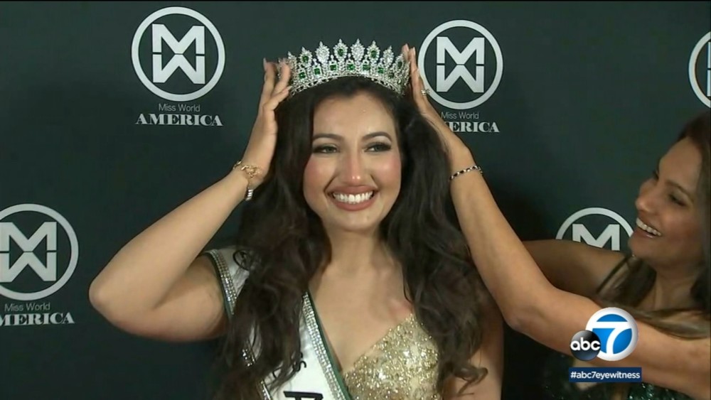 Shree Saini first IndianAmerican to be crowned Miss World