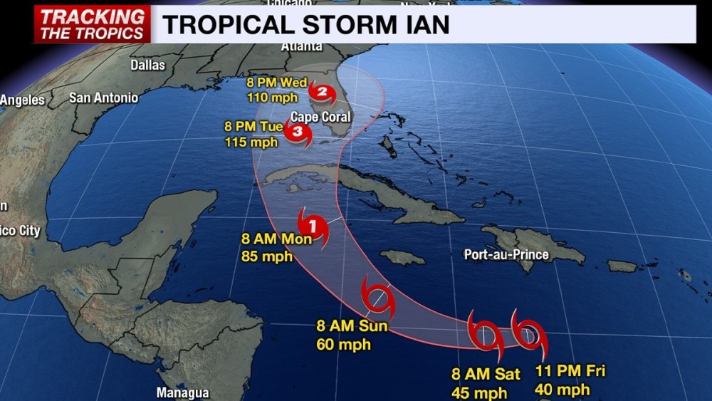 Tropical Storm Ian has formed, SWFL remains in forecast cone for major ...