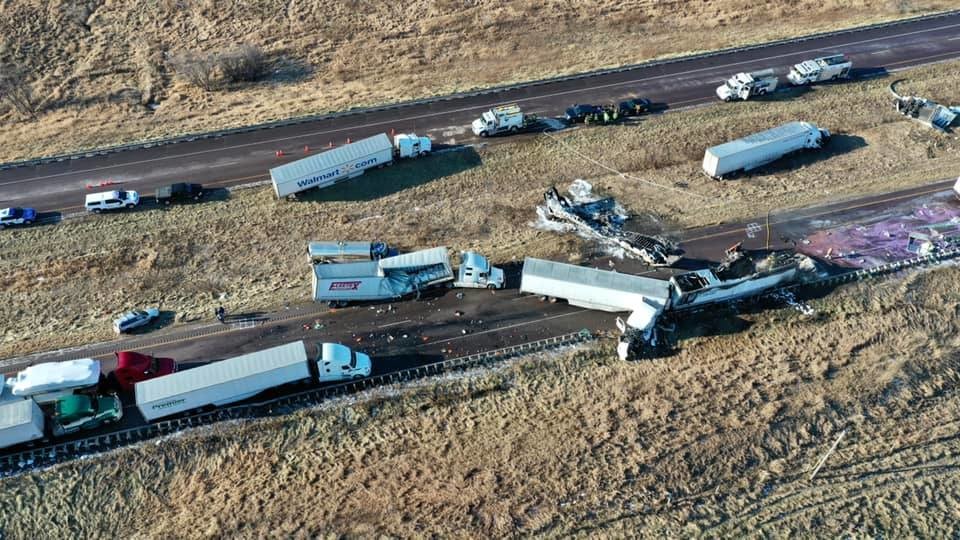 Watch Video shows semis colliding, bursting into flames in Wisconsin
