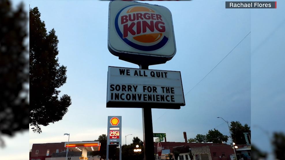 We All Quit Burger King Employees Sign Goes Viral Parkbench 4903