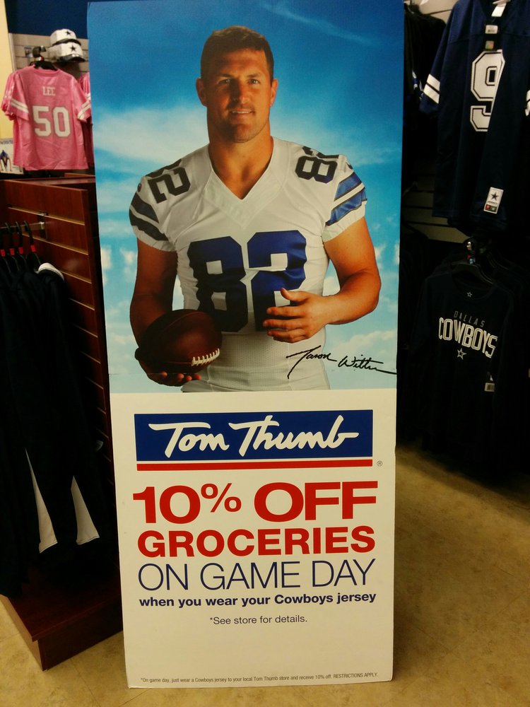 tom thumb 10 off cowboys jersey